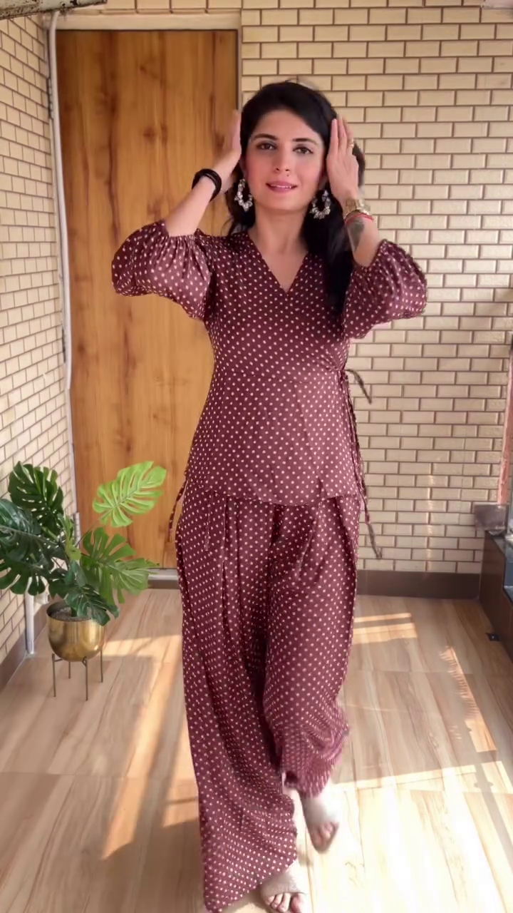 . Red Floral Co-Ord Set for Women