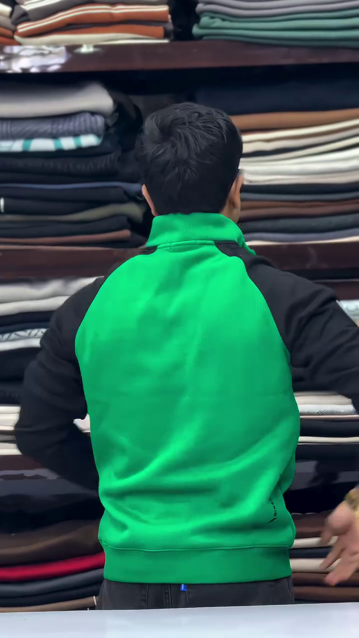 🟢⚪ Elite Sport Half-Zip Colorblock Sweatshirt for Men ⚪🟢