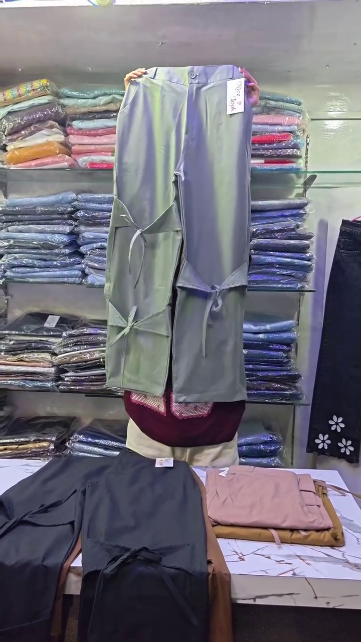 Elegant Bow Detail Palazzo Pants