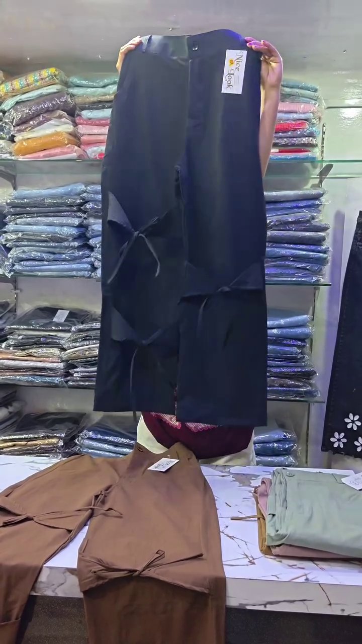 Elegant Bow Detail Palazzo Pants