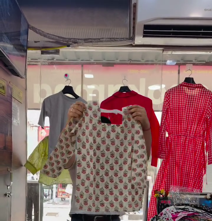 Fresh Mint Printed Crop Top