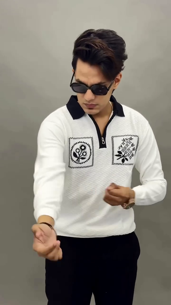 Modern Olive Green Knit Polo T-Shirt