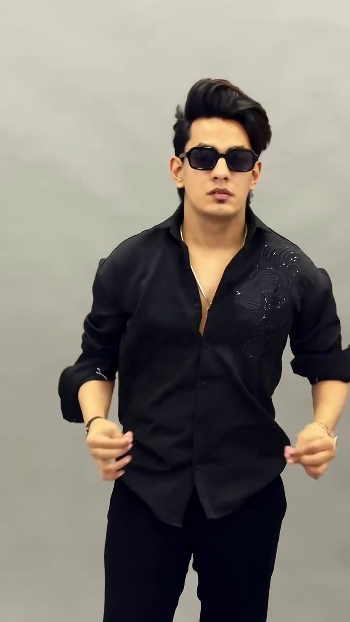 Designer Grey Embroidered Shirt