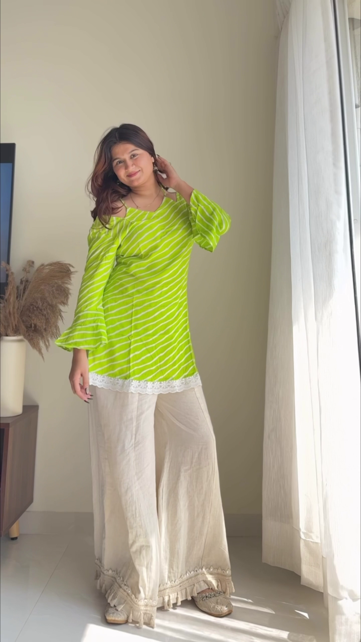 Floral Printed Kurti Set