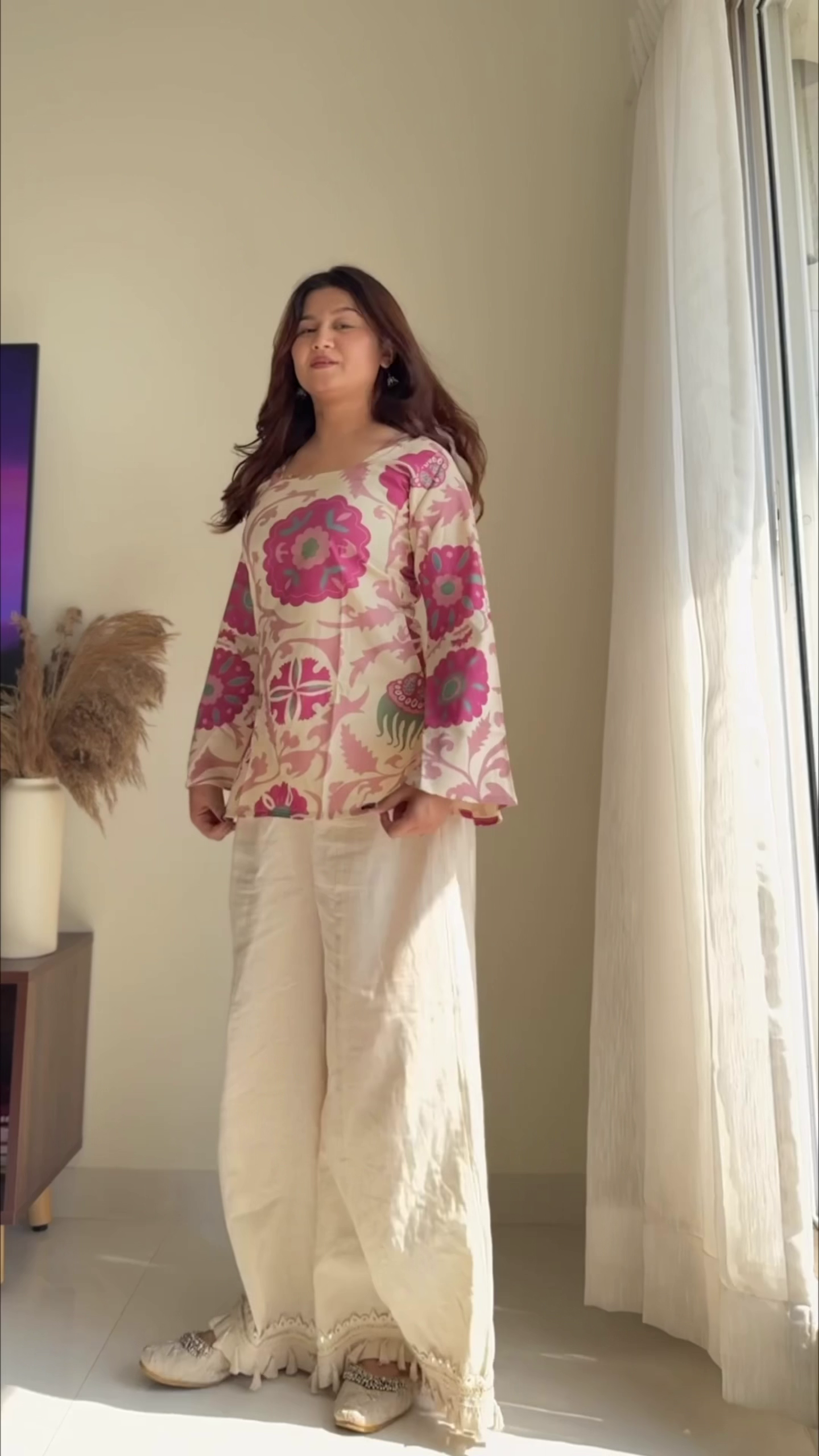 Floral Printed Kurti Set