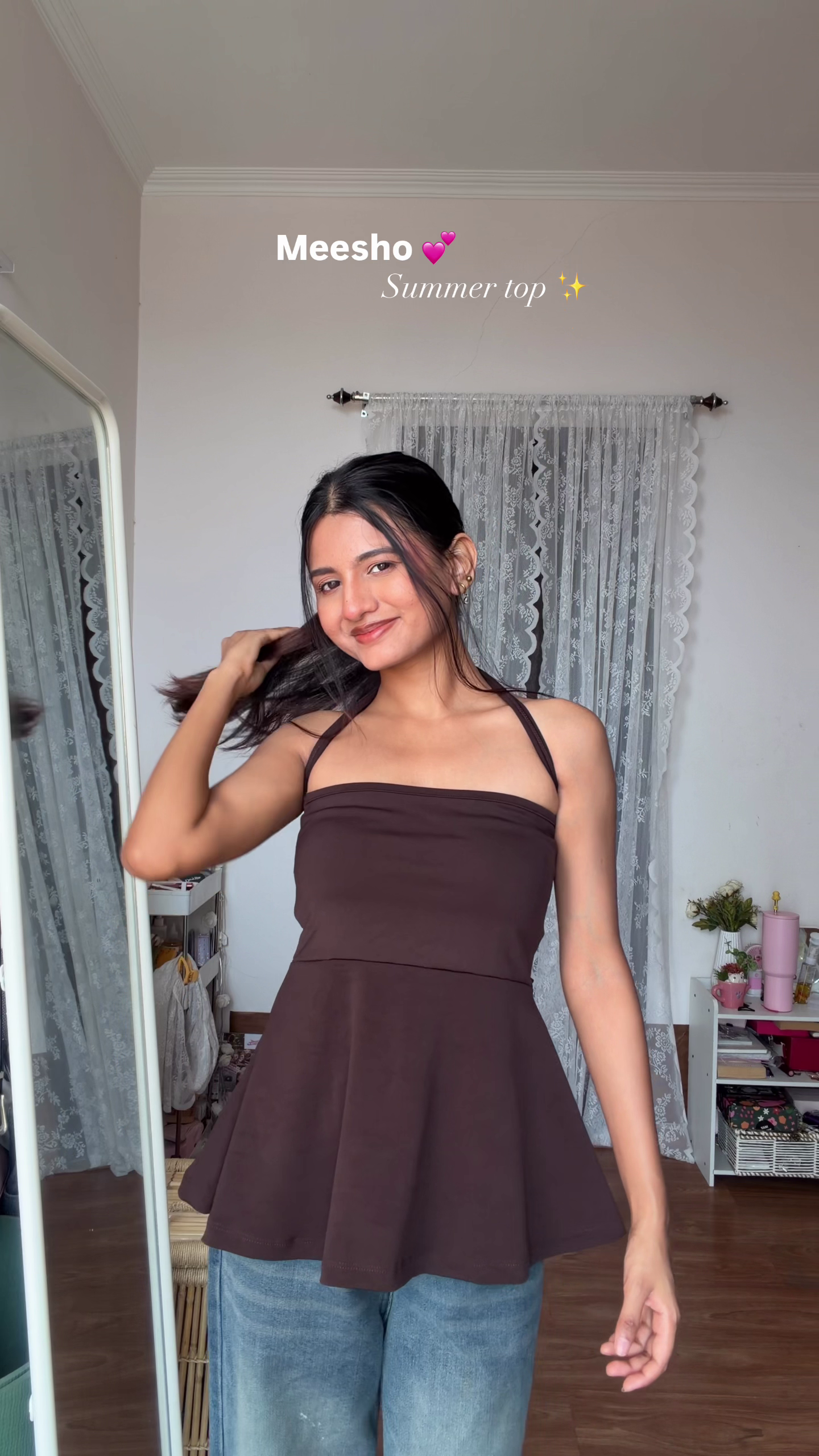 Chic Black Sheer Summer Top