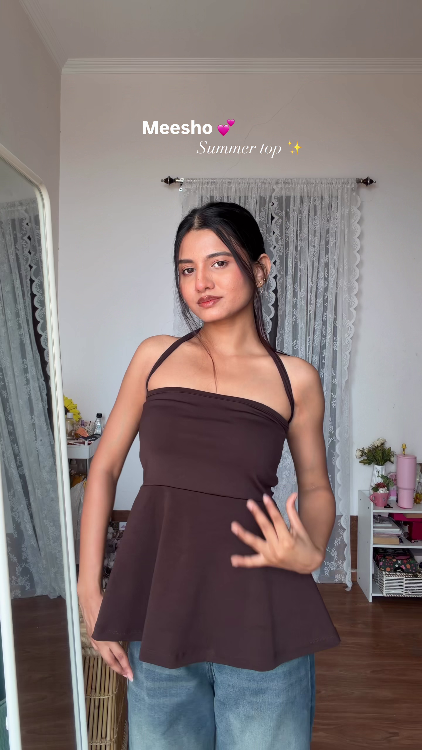 Chic Black Sheer Summer Top