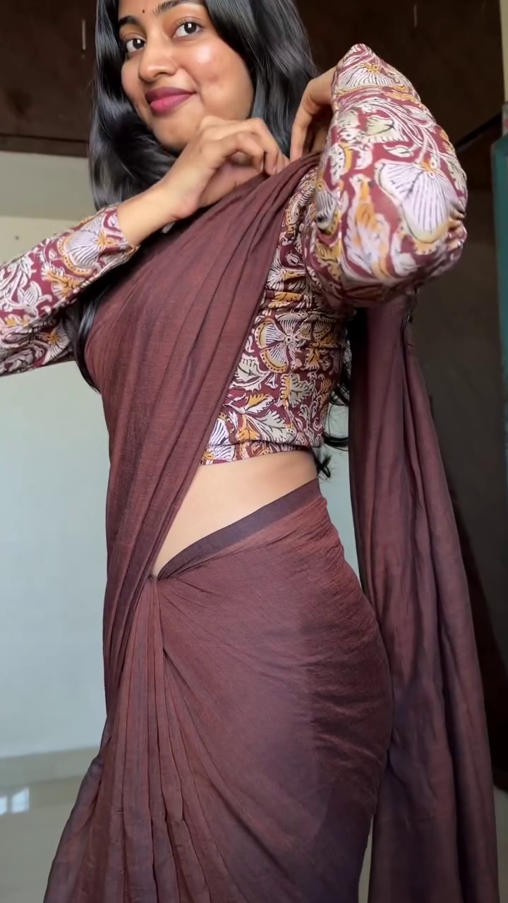 Elegant Brown Saree
