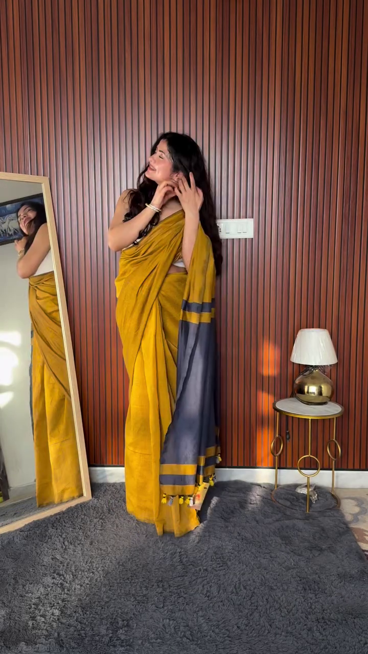 Classic Zigzag Printed Saree