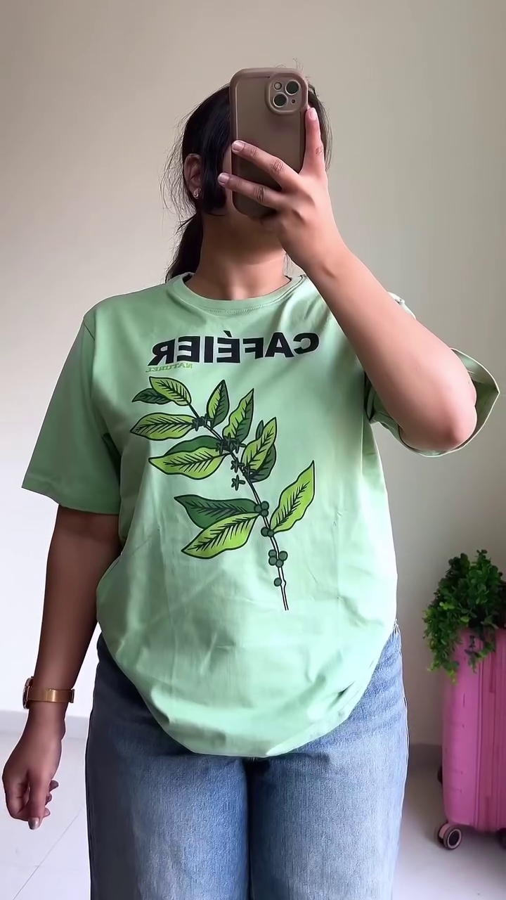 Fresh Green Graphic Tee-Shirt