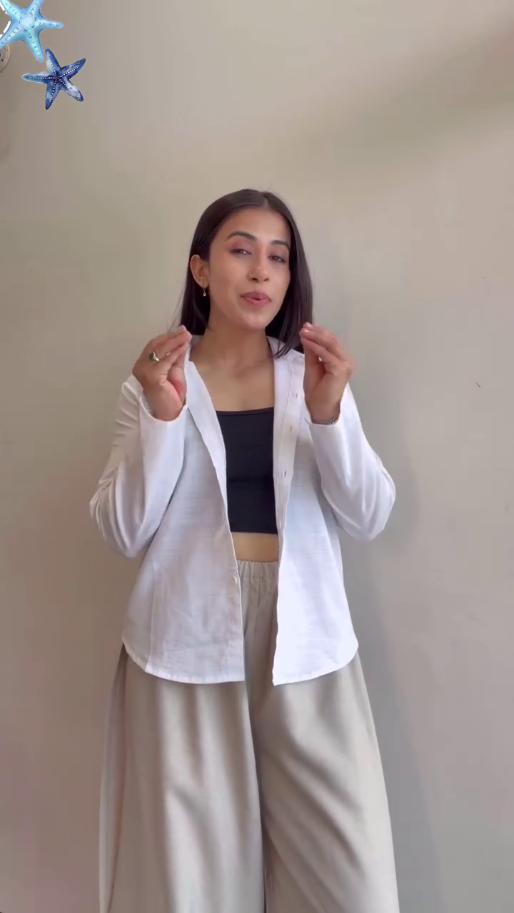 Minimal White Layered Shirt