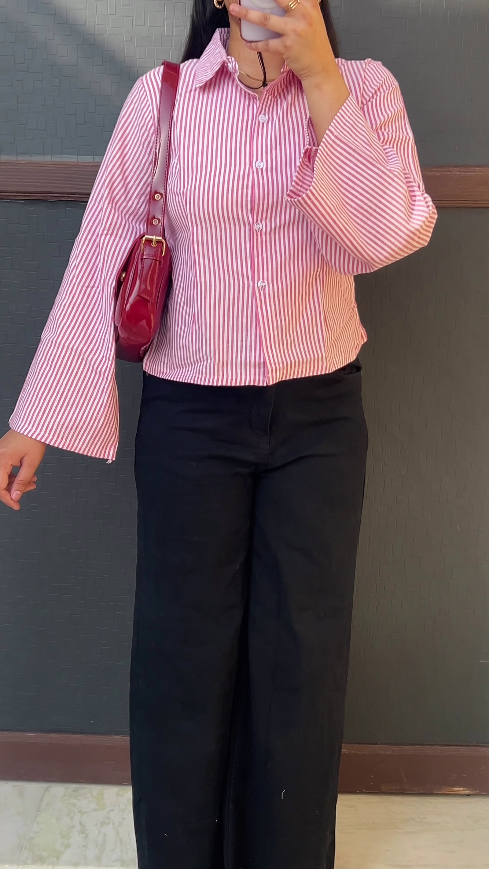 Textured Printed Shirt