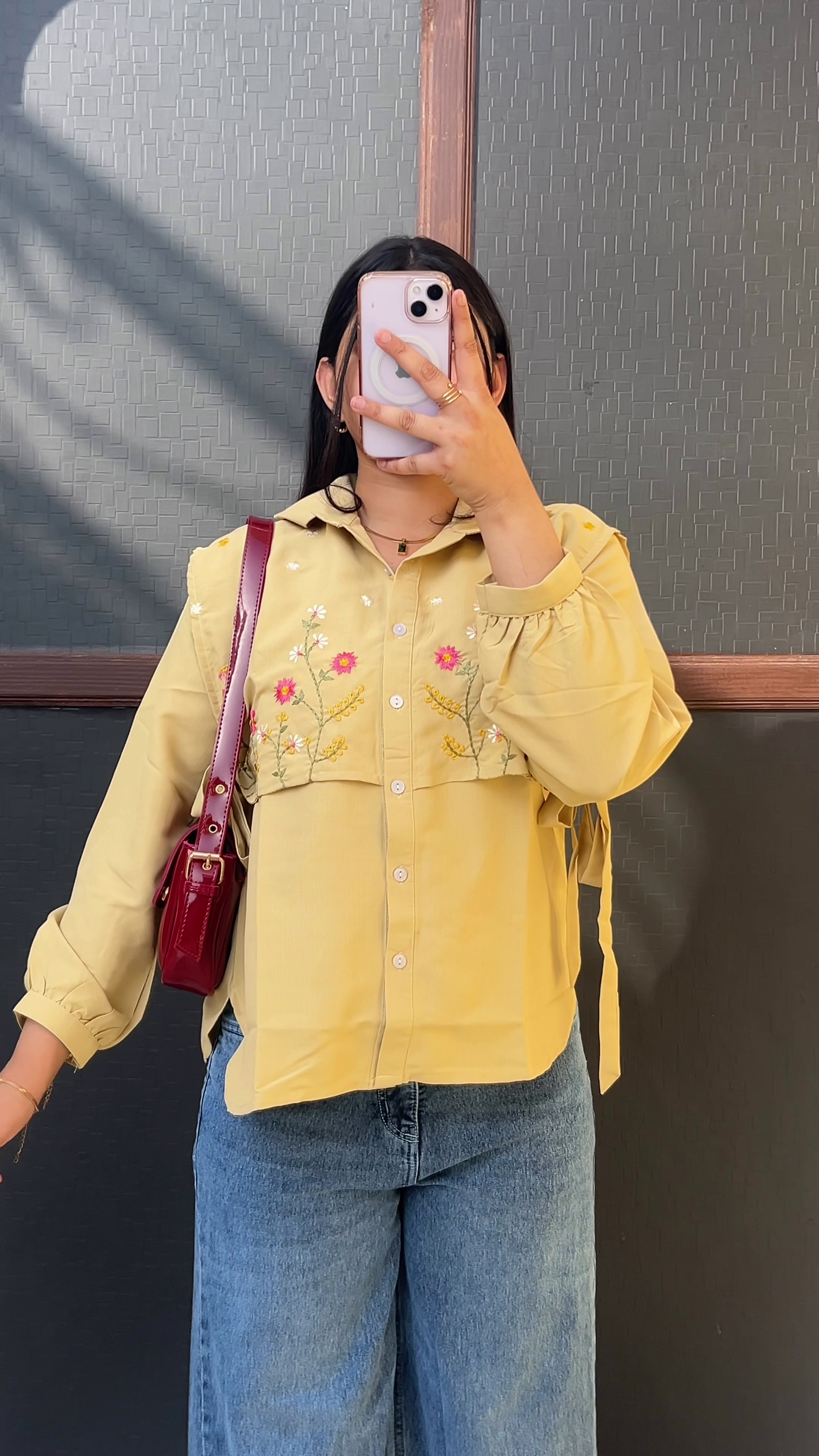 Textured Printed Shirt