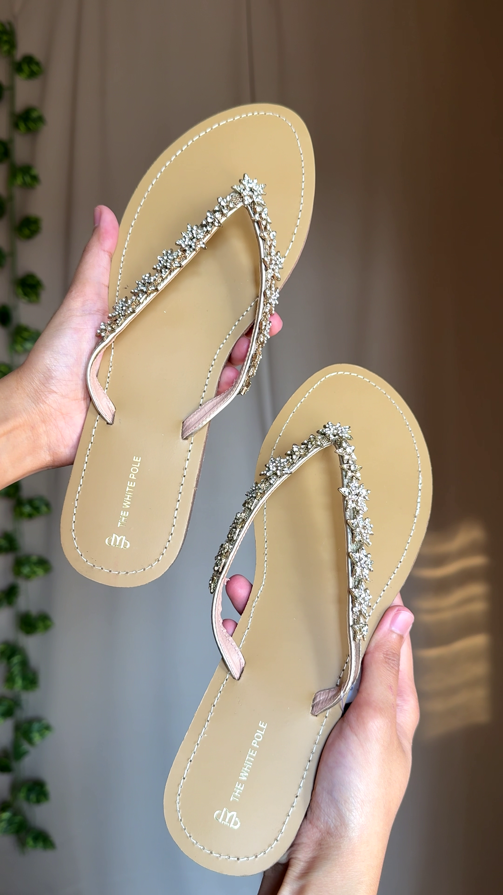 Embellished Flat Sandals