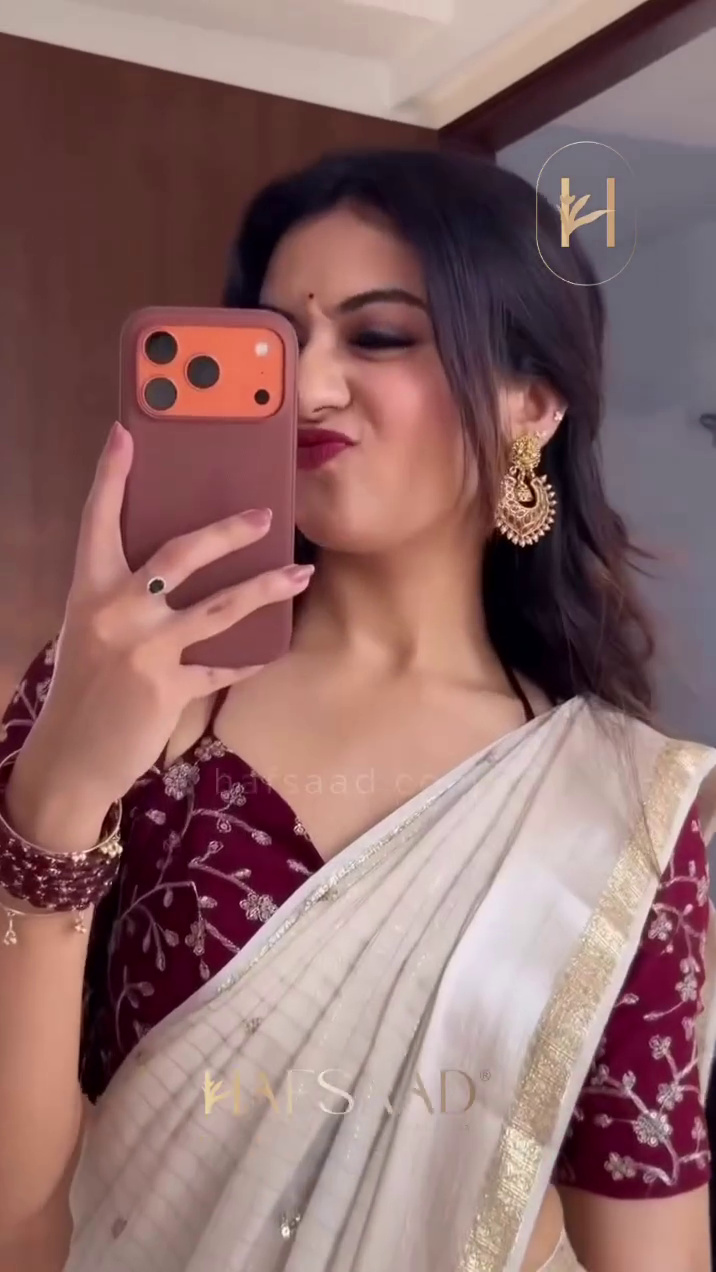 Ivory Designer Saree