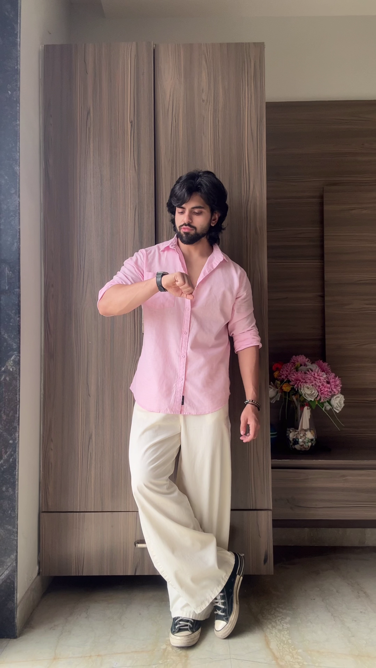 Soft Pink Linen Shirt