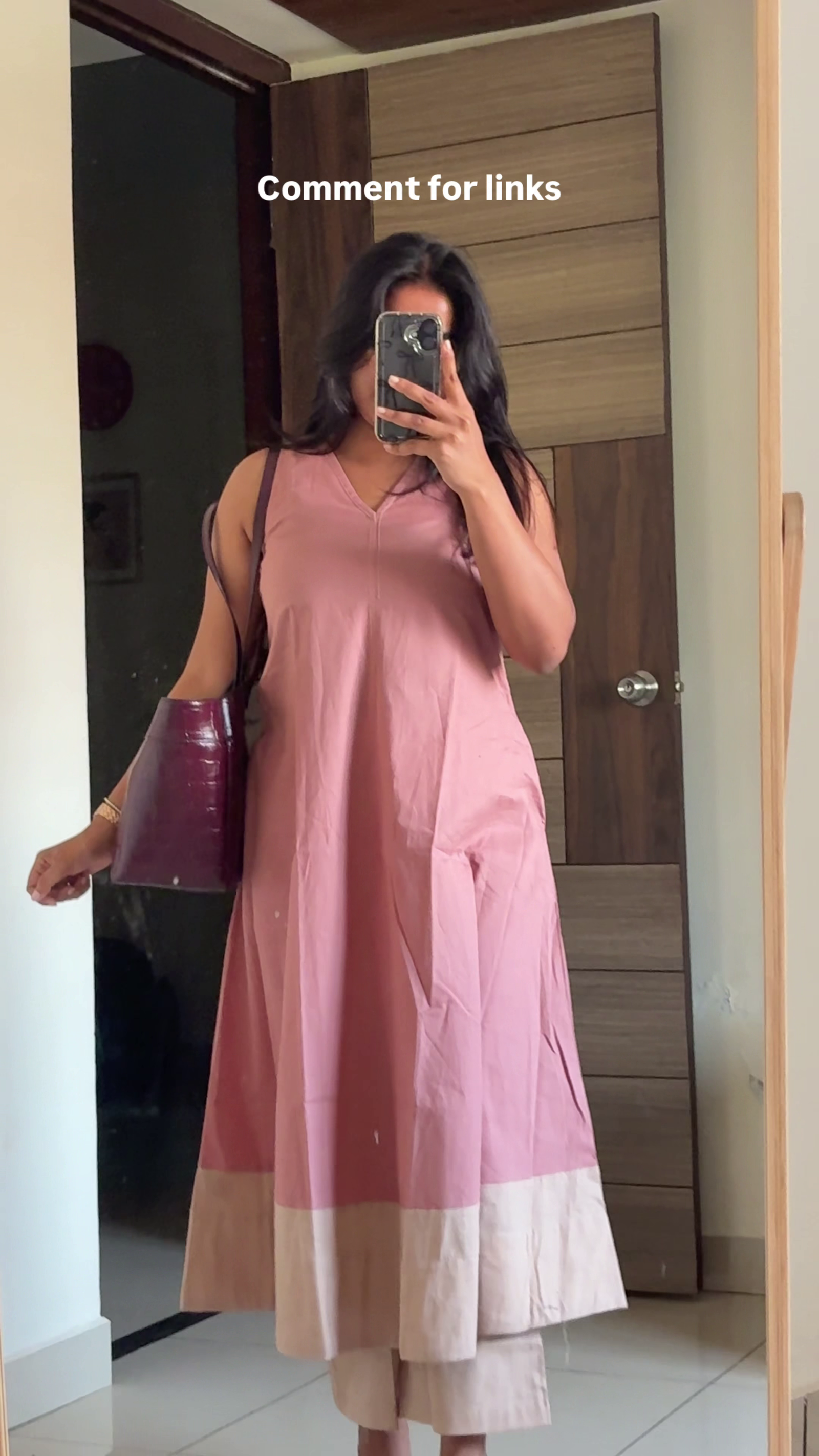 Soft Pink A-Line Kurta Set