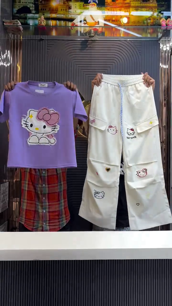 Cute Hello Kitty Co-ord Set