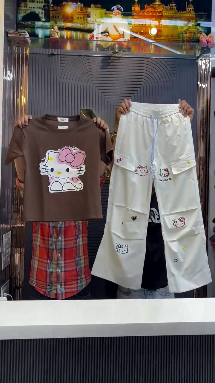 Cute Hello Kitty Co-ord Set