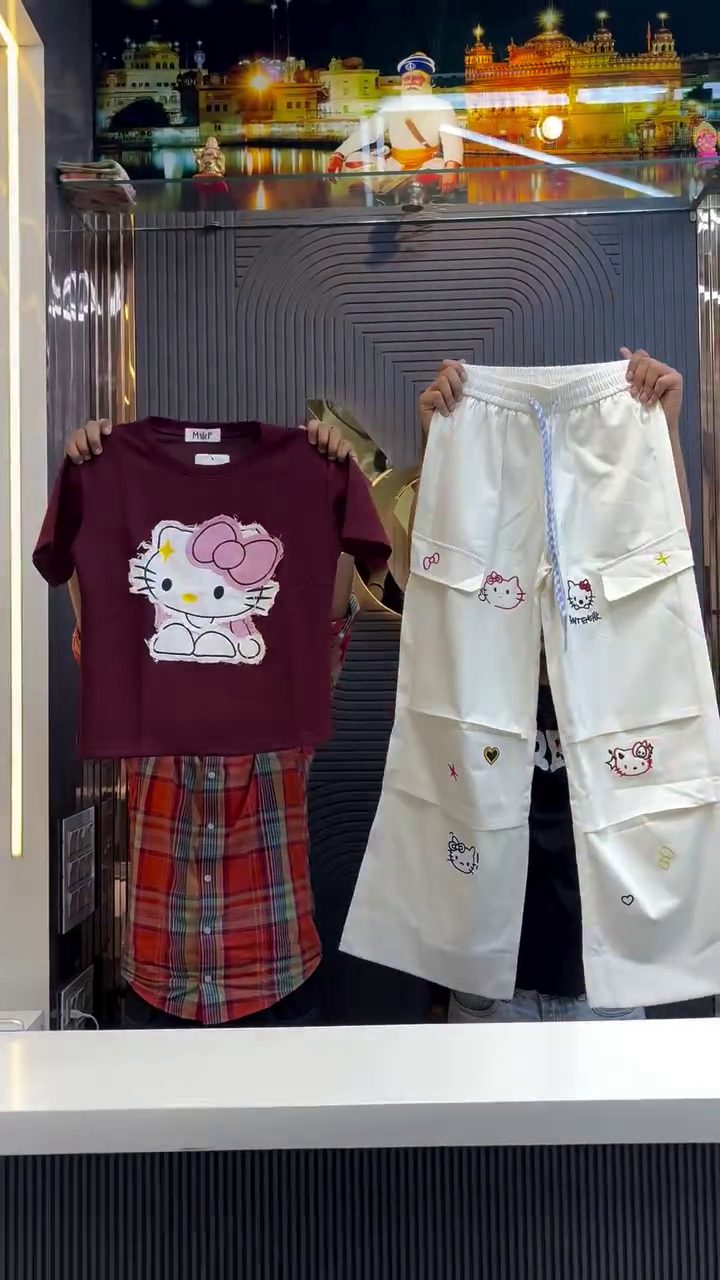 Cute Hello Kitty Co-ord Set