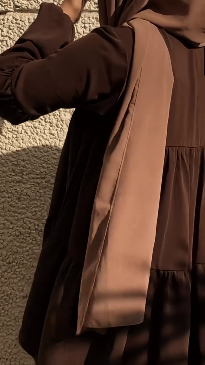 Modest Chocolate Brown Co-ord Set