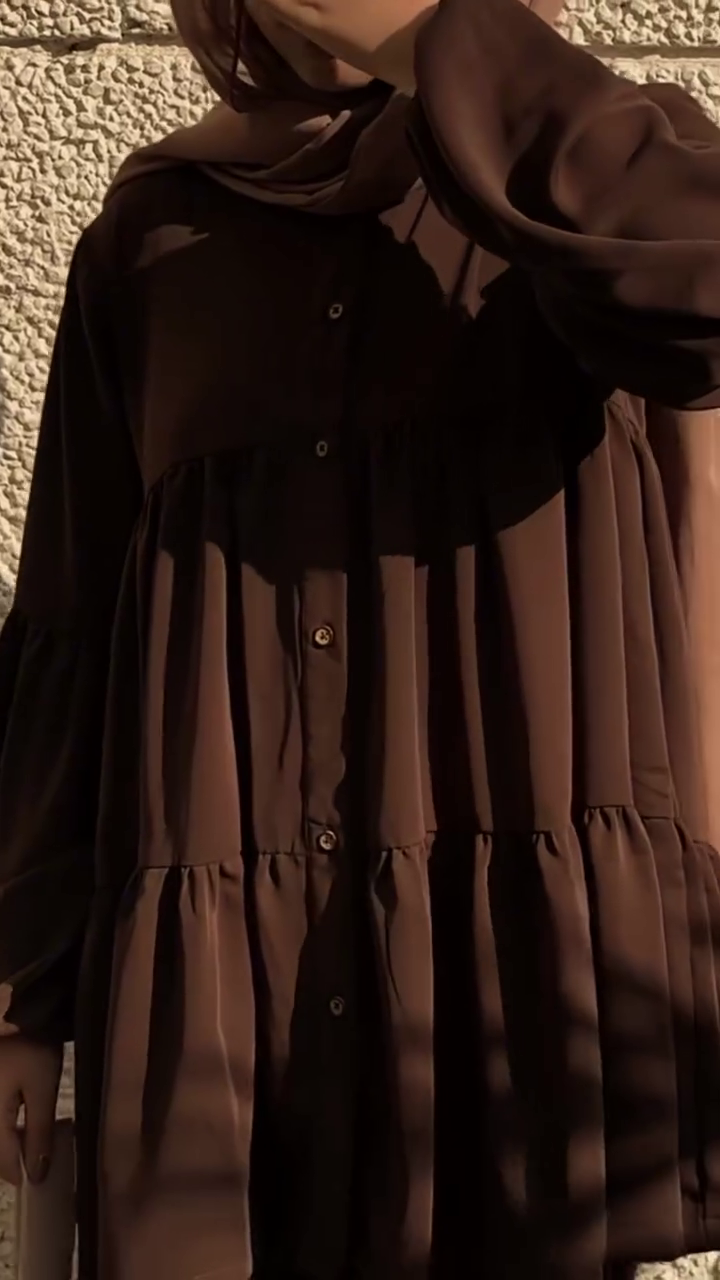 Modest Chocolate Brown Co-ord Set