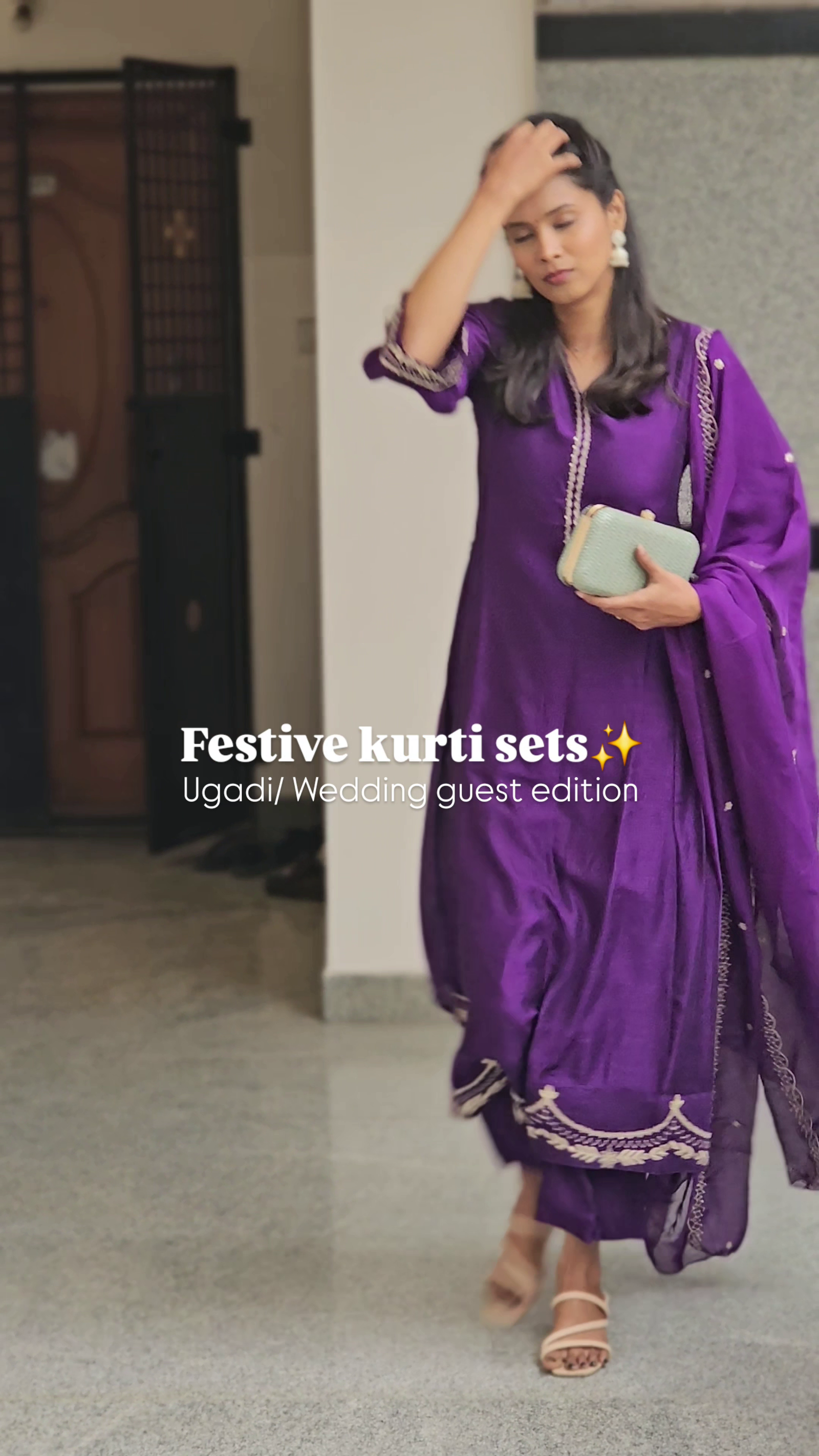 Blush Pink Festive Kurta Set