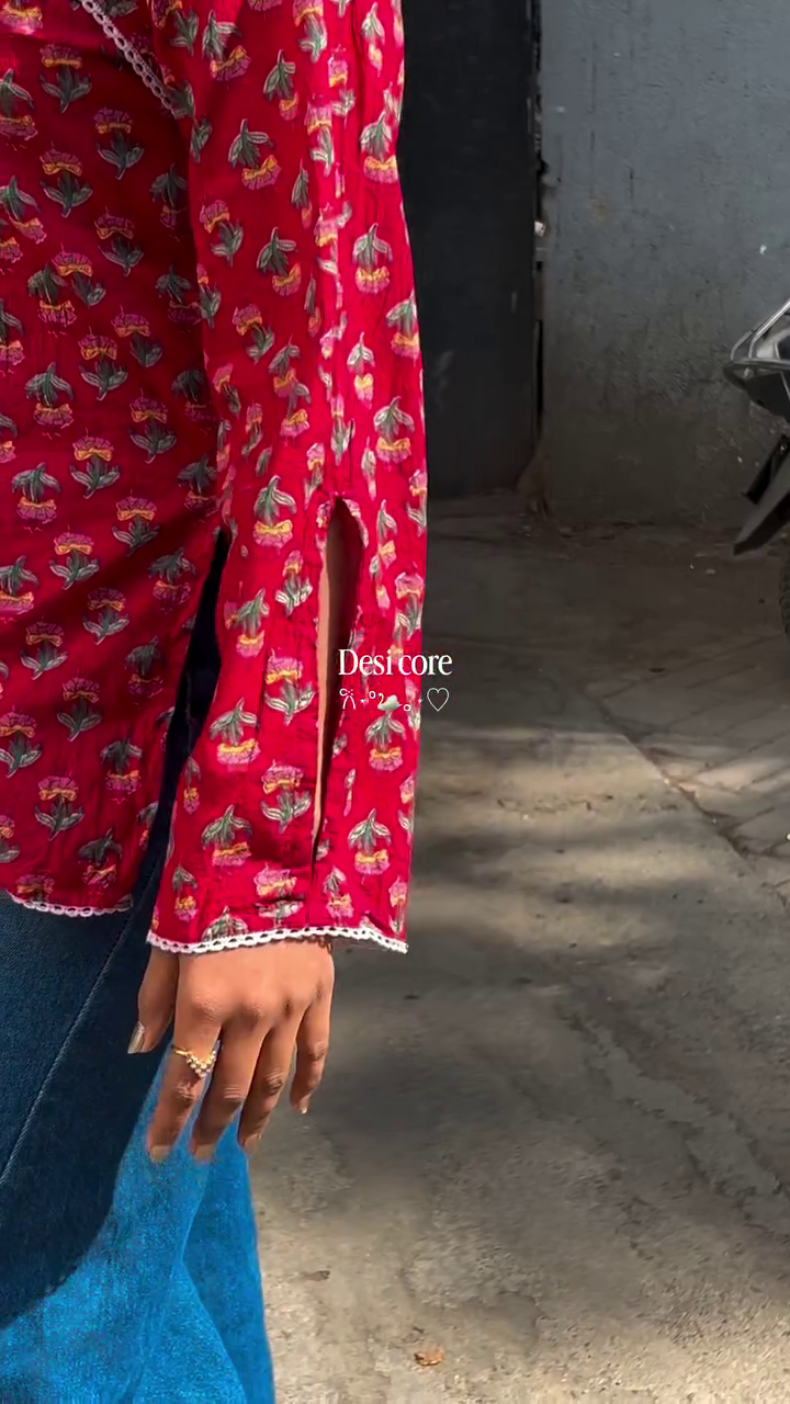 Desi Core Printed Top