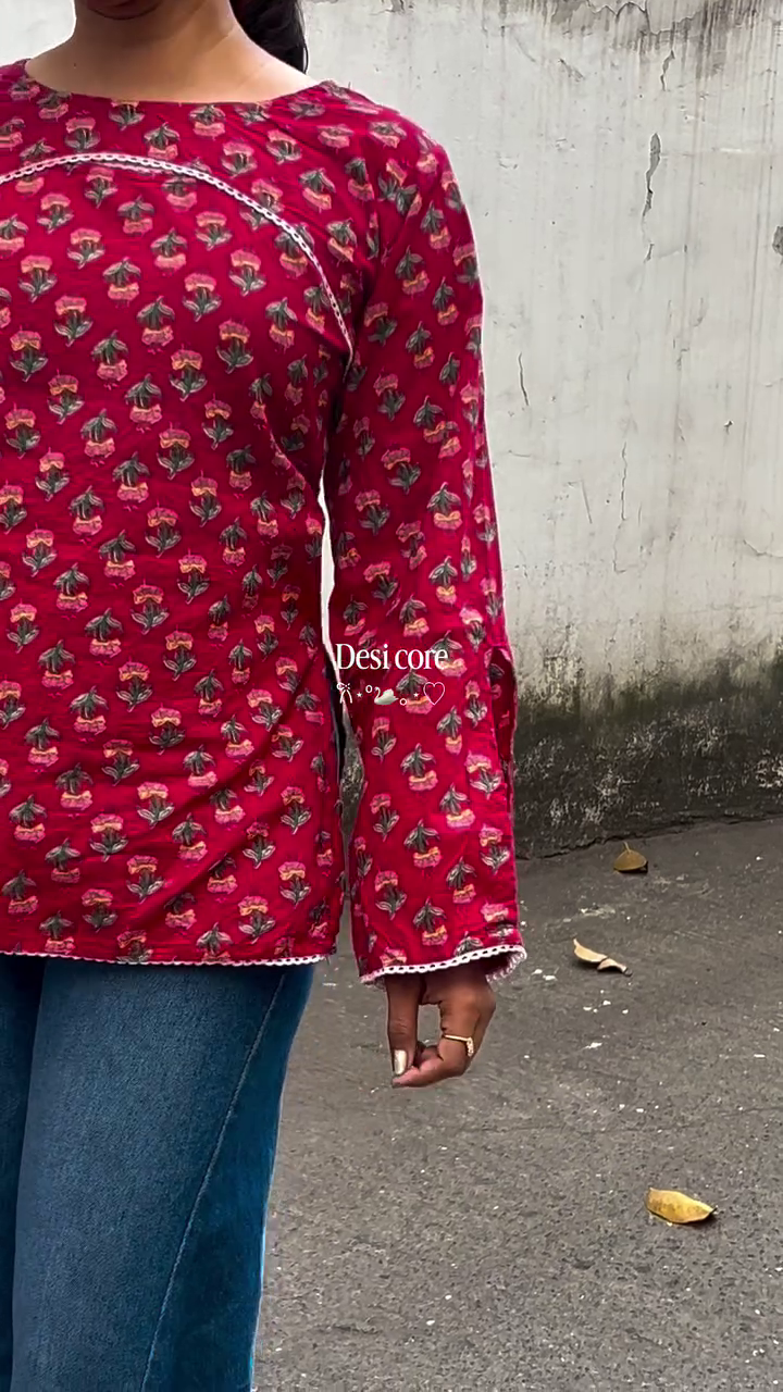 Desi Core Printed Top
