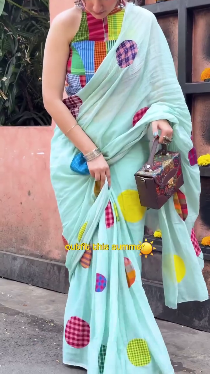 Patchwork Cotton Saree