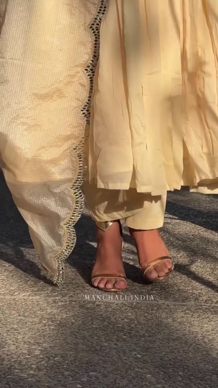 Ivory Grace Anarkali Set