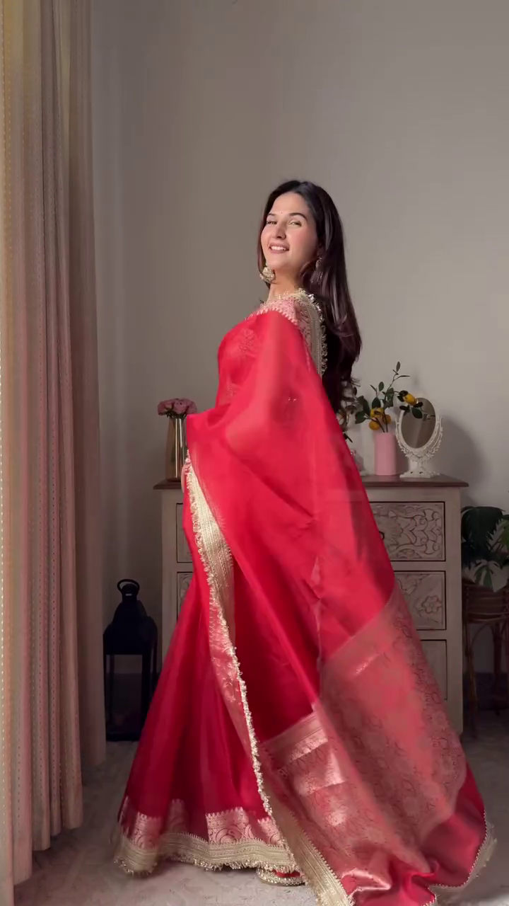 Royal Red Silk Saree