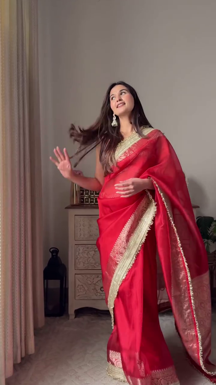 Royal Red Silk Saree