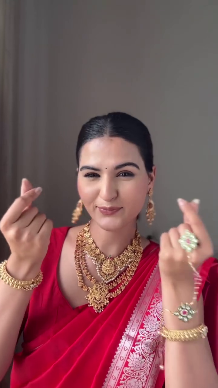 Classic Red Banarasi Saree