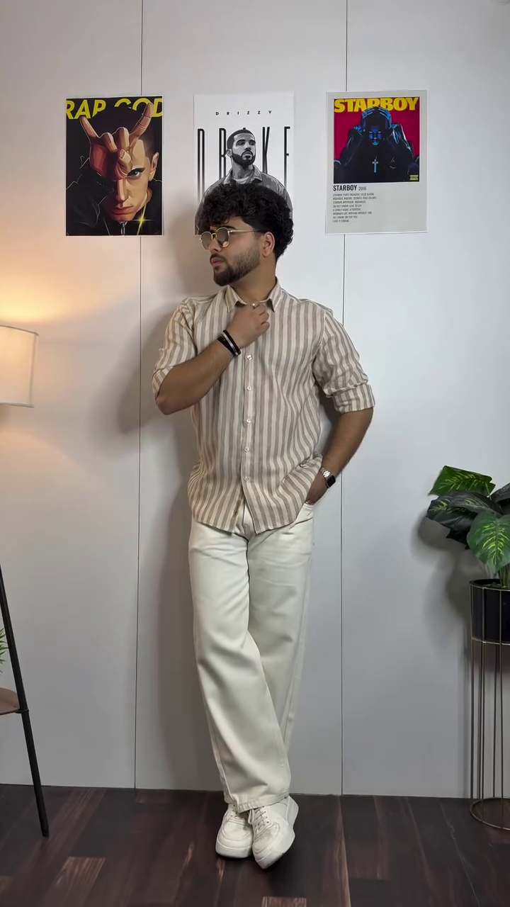 Urban Stripe Linen Shirt