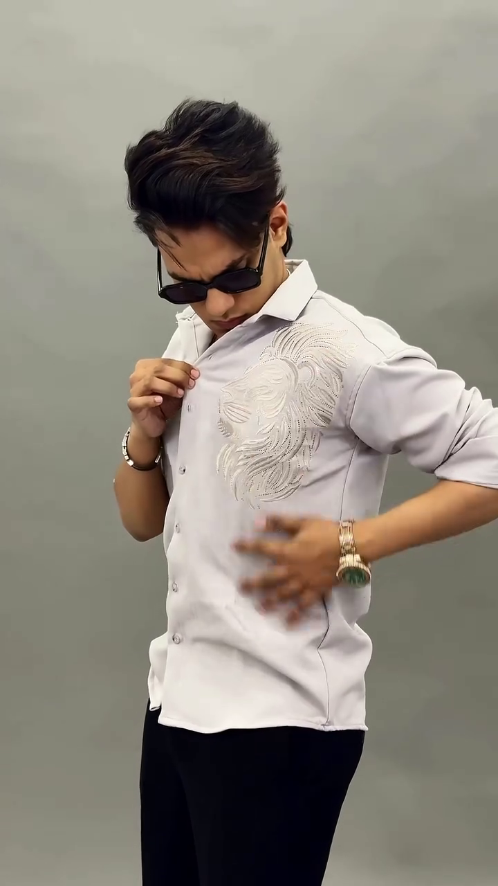 Majestic Lion Embroidered Premium Shirt