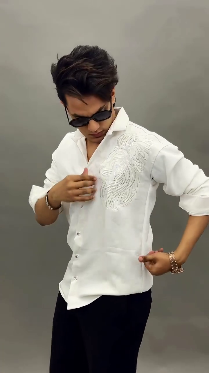 Majestic Lion Embroidered Premium Shirt