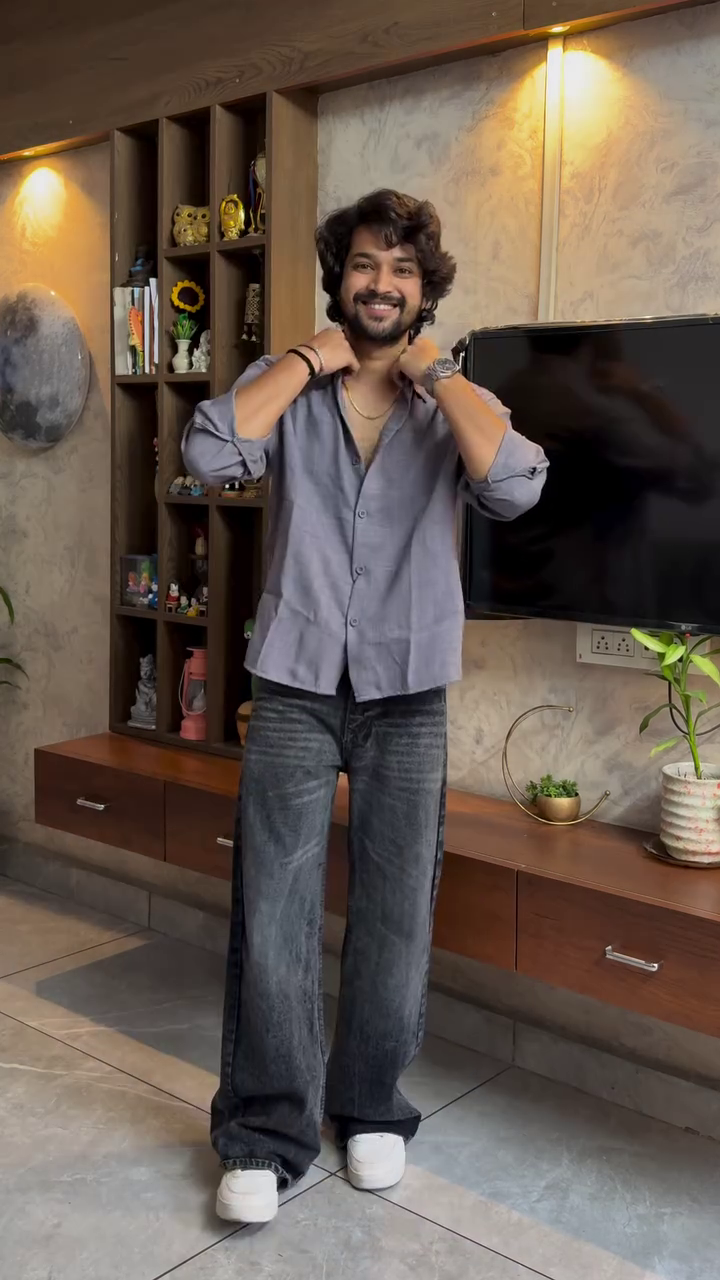 Urban Check Oversized Shirt