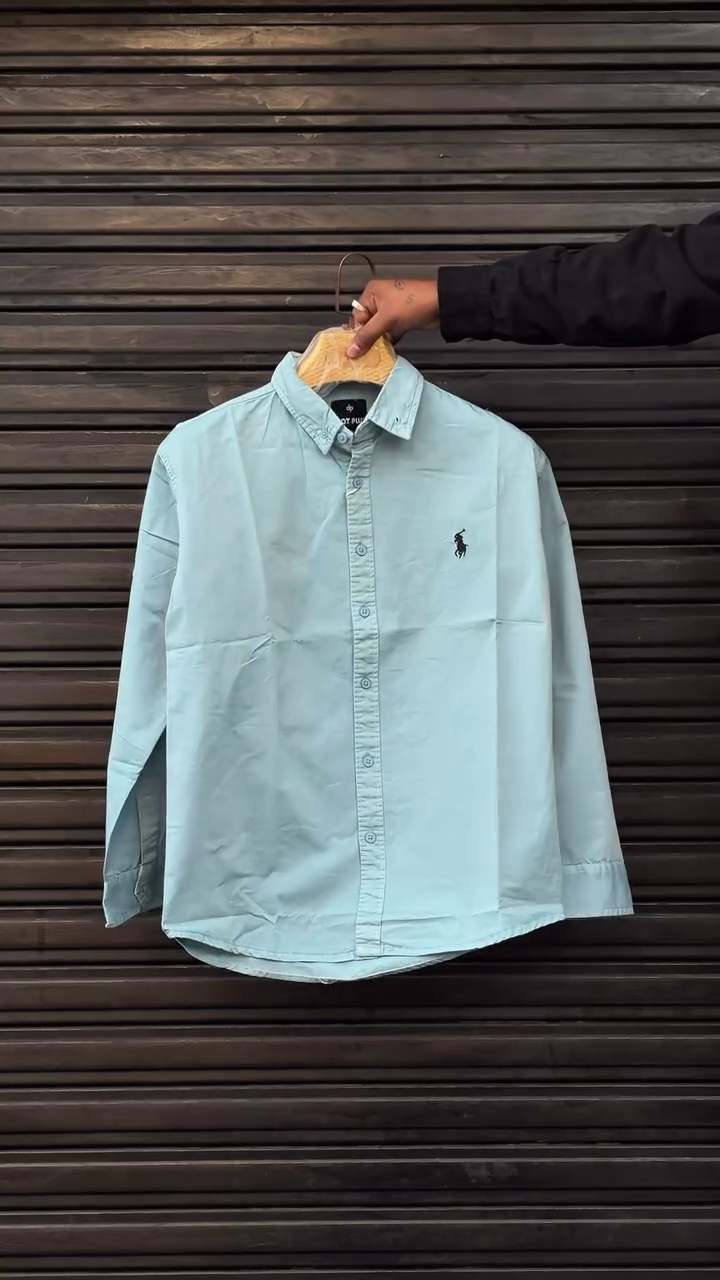 Classic Sky Blue Casual Shirt