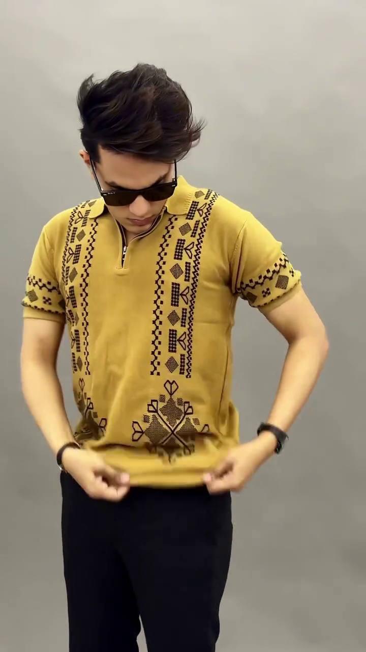 Men’s Designer Embroidered Polo T-Shirt