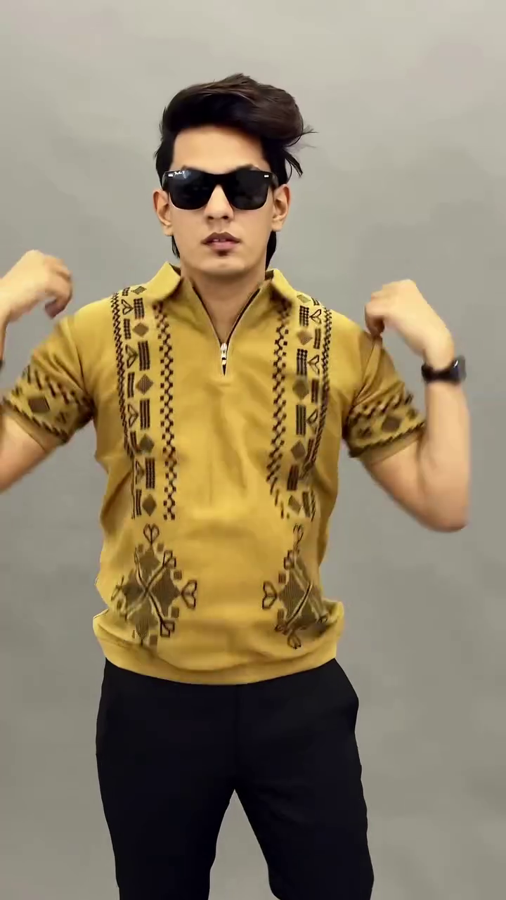 Men’s Designer Embroidered Polo T-Shirt