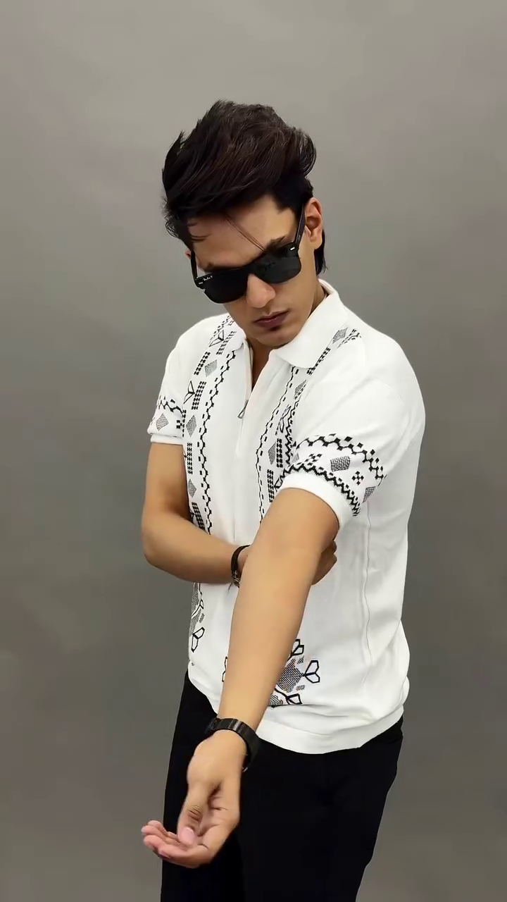 Men’s Designer Embroidered Polo T-Shirt