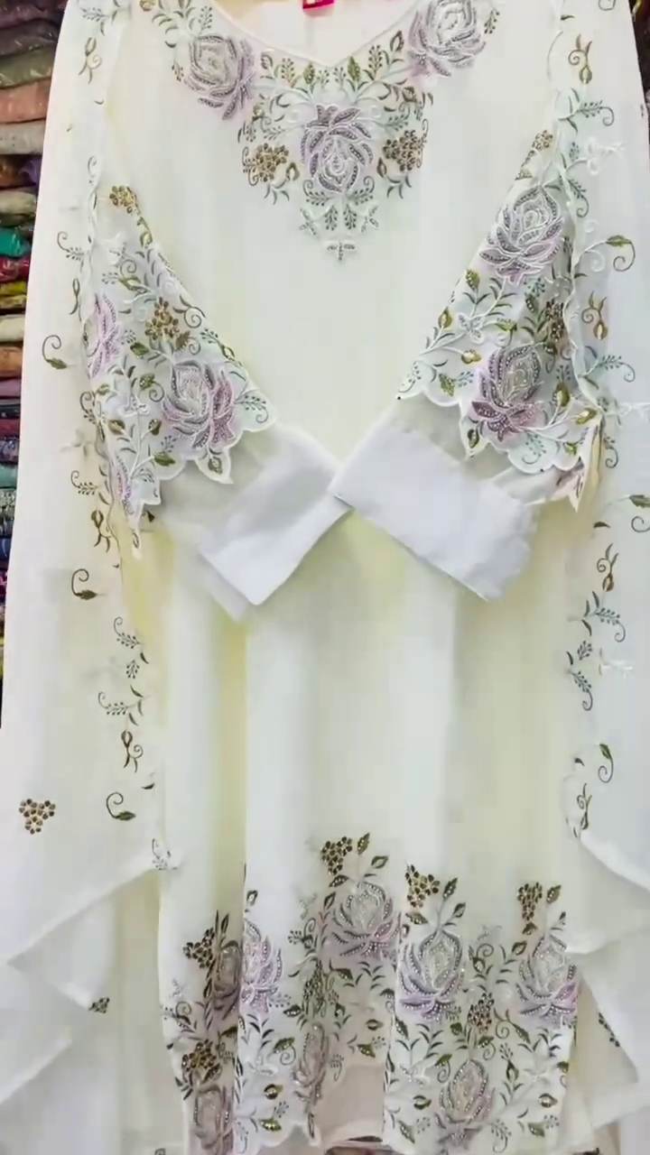 White Embroidered Designer Suit
