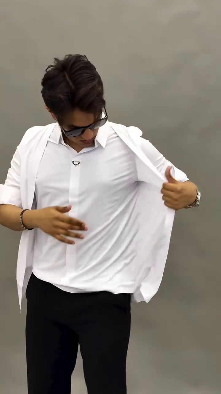 Modern Layered Shirt Outfit (Men)