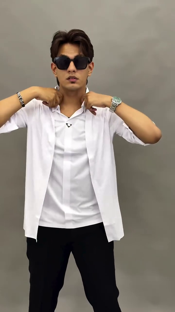 Modern Layered Shirt Outfit (Men)