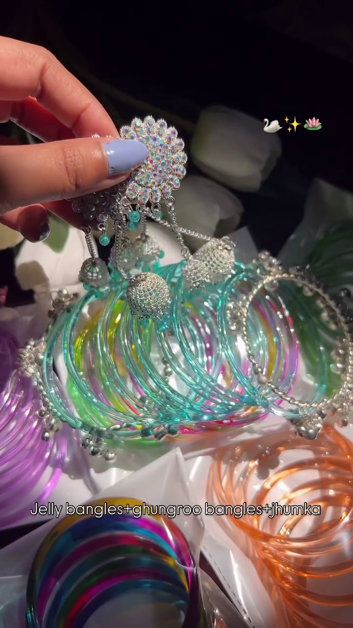 Jelly Bangles & Jhumka Set