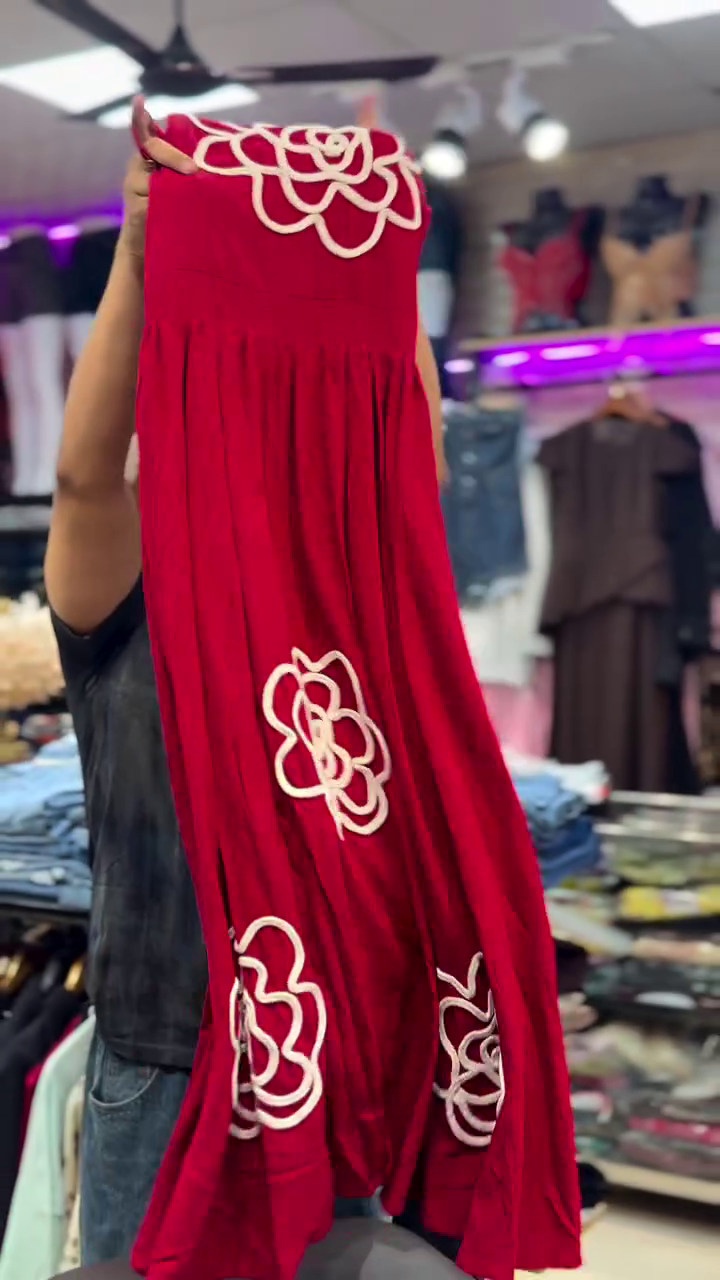 Statement Red Floral Maxi Dress