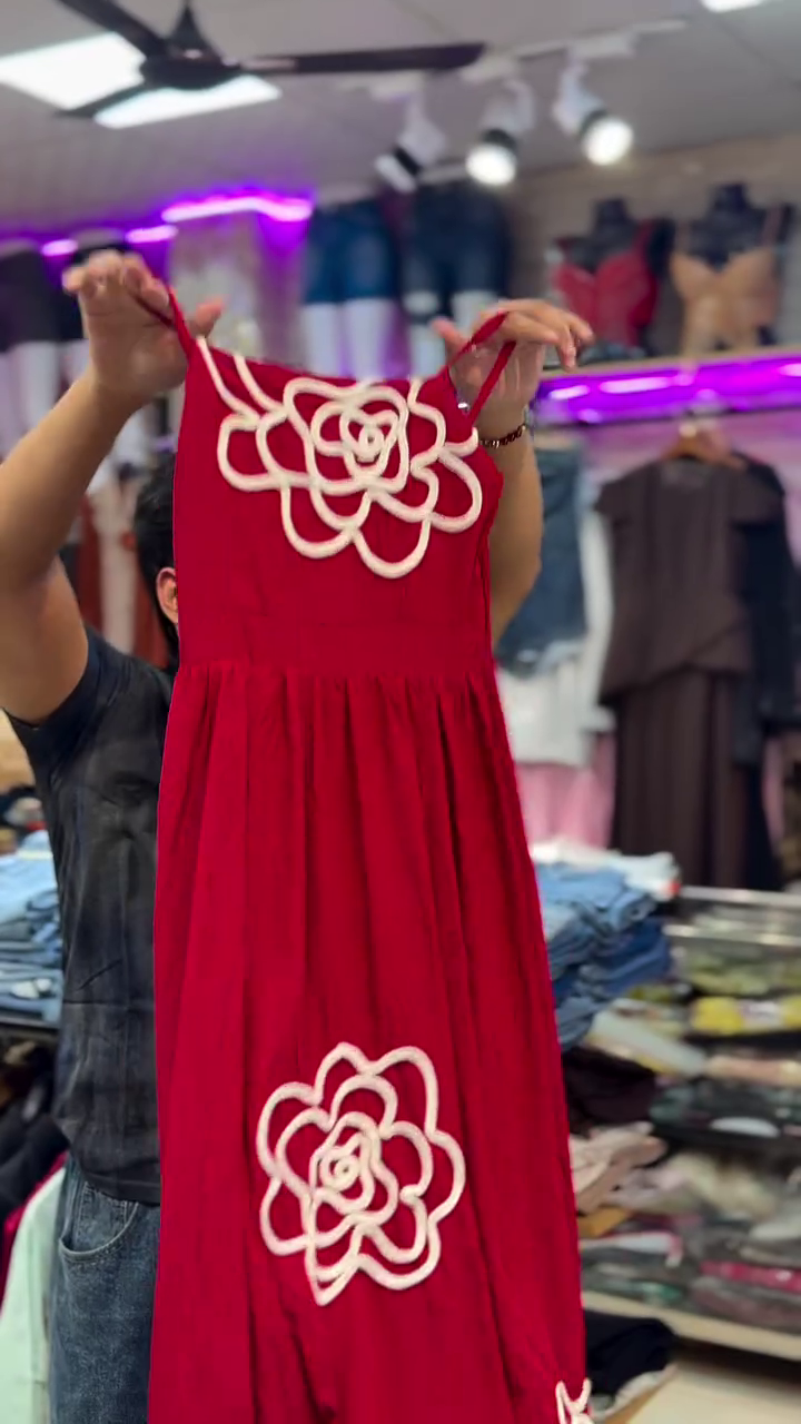 Statement Red Floral Maxi Dress