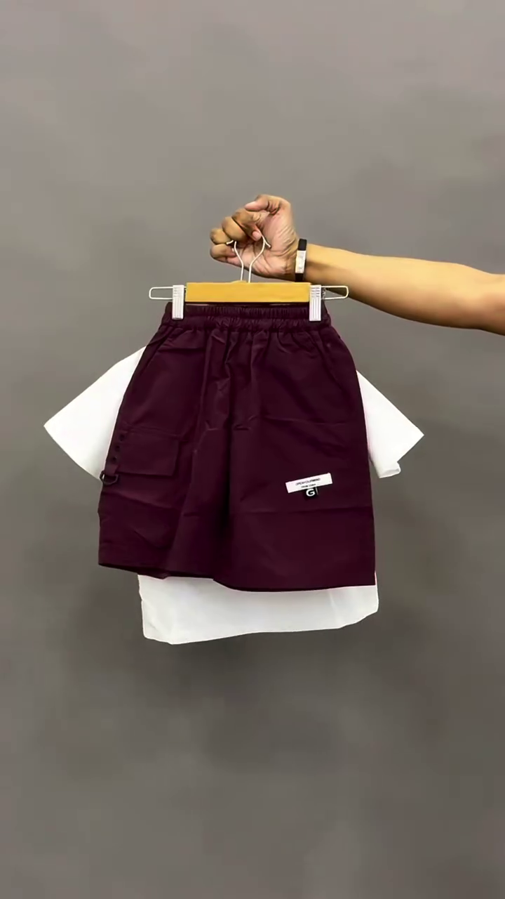 Cargo Skirt with Layered Tee