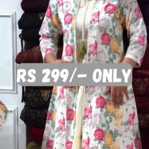 🌸 Elegant Floral Printed Long Shrug – A Stylish Wardrobe Essential! 🌸